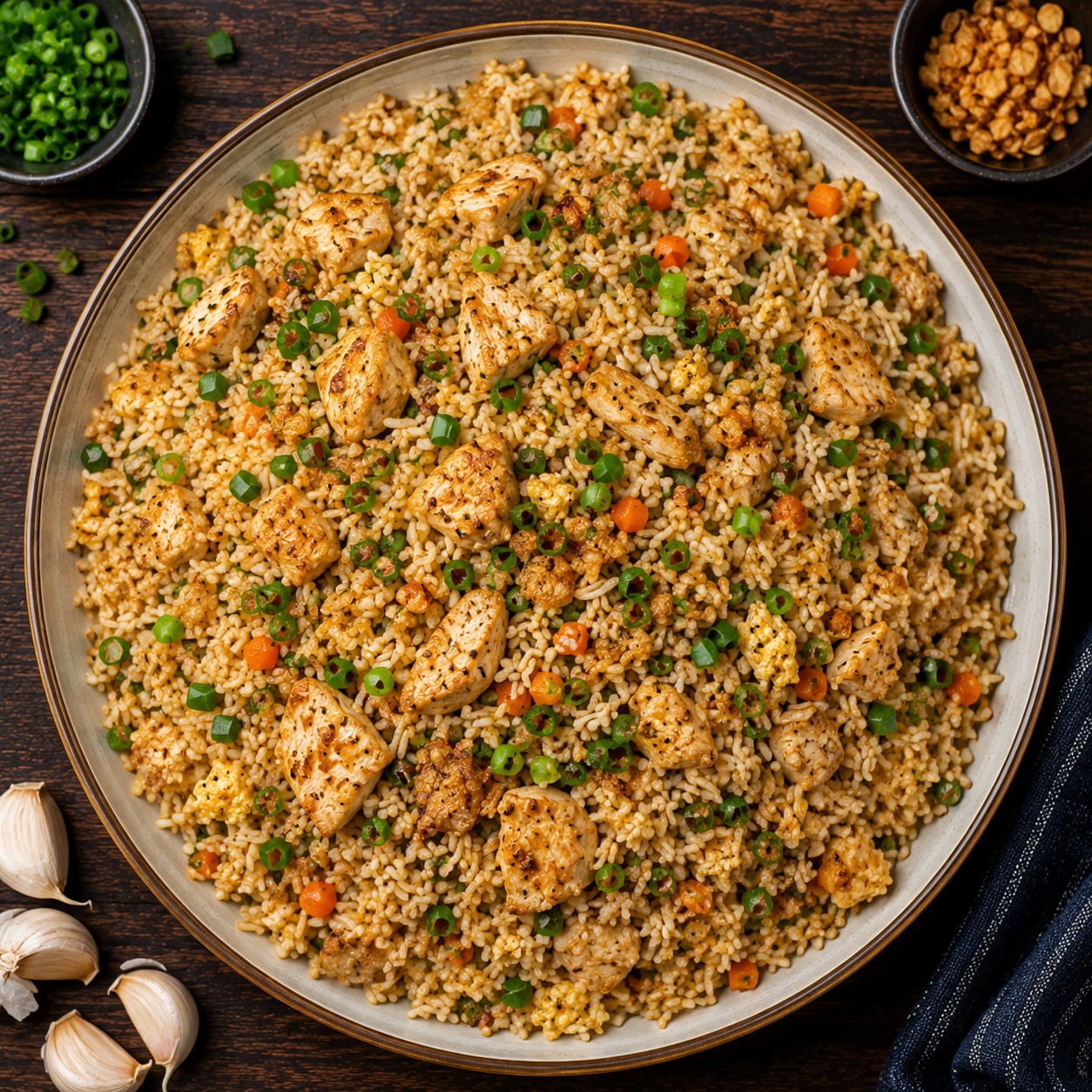 Chicken Garlic Fried Rice